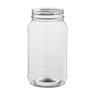 750ml clear PET round jar (jar only)