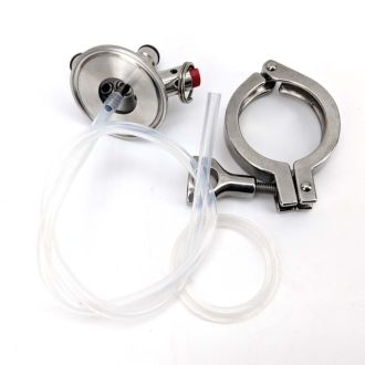 Ball Lock Tapping Head to 2 Inch Tri Clover (Commercial Keg Adaptor)