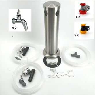 Two Tap Font Kit with NukaTap SS and duotight Ball Lock Disconnects